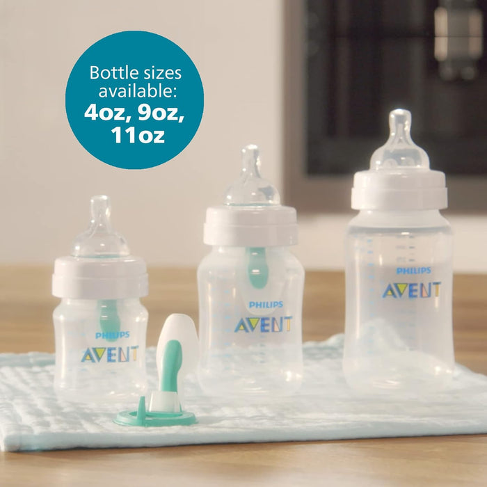 PHILIPS AVENT ANTI-COLIC BABY BOTTLE WITH AIRFREE VENT, 9OZ, SCY703/91, 1PK FEEDING AVENT