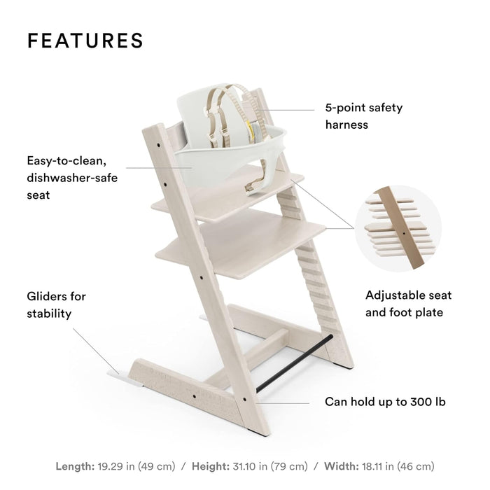 stokke tripp trapp high chair whitewash STOKKE TRIPP TRAPP HIGH CHAIR — Little Luxury