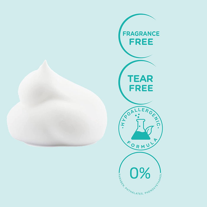 MUSTELA STELATOPIA FRAGRANCE FREE BABY FOAM SHAMPOO FOR ECZEMA PRONE SKIN - 5.07 FL OZ BATHING MUSTELA