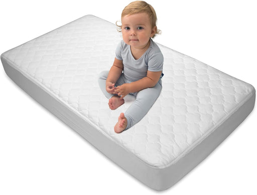 SEALY ANTIMICROBIAL WATERPROOF FITTED CRIB MATTRESS PAD