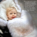7AM ENFANT UNIVERSAL STROLLER FOOTMUFF - TUNDRAPOD WHITE FUR & BEIGE HEATHER BUNTING 7 A.M.