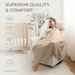 Muslin Swaddle Blankets, 42” x 42” in Sand, Cedar, Caramel, Pack of 3 Swaddles Comfy Cubs