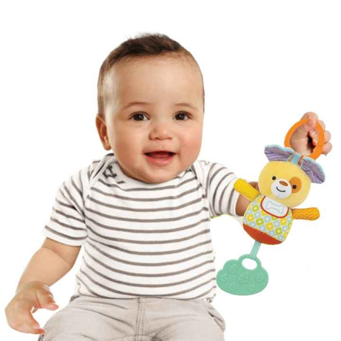 WINFUN CHIME & TEETHING LIL` PUPPY RATTLES WINFUN