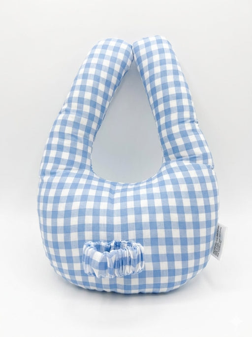 BOTTLE HOLDER BLUE GINGHAM FEEDING THE BOTTLE HOLDER