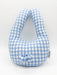 BOTTLE HOLDER BLUE GINGHAM FEEDING THE BOTTLE HOLDER