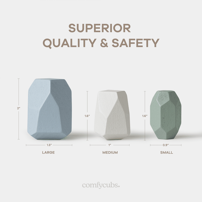 Stacking Blocks for Toddlers by Comfy Cubs, Boy Pack Stacking Blocks Comfy Cubs