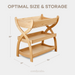 Baby Changing Table by Comfy Cubs - Natural Wood Changing Table Comfy Cubs