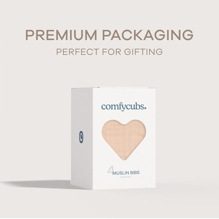 Muslin Bibs by Comfy Cubs - Blush Bibs Comfy Cubs