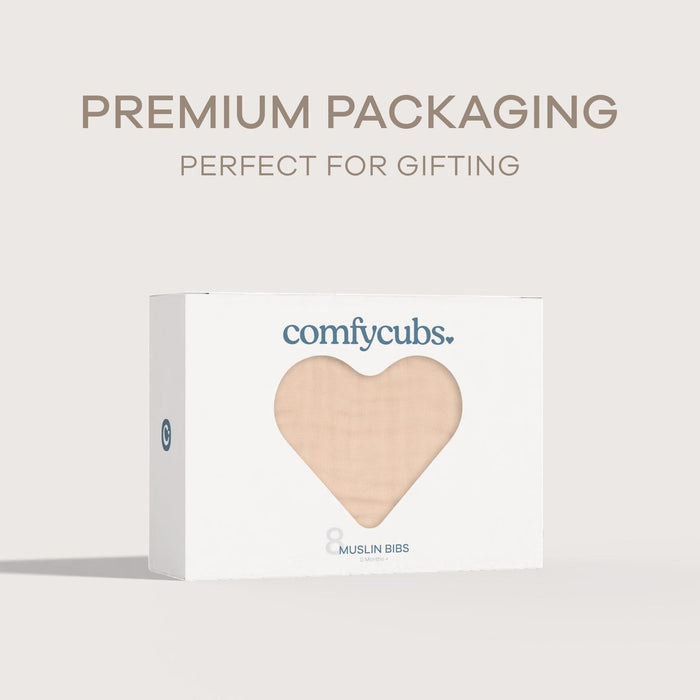 Muslin Bibs by Comfy Cubs - Blush Bibs Comfy Cubs