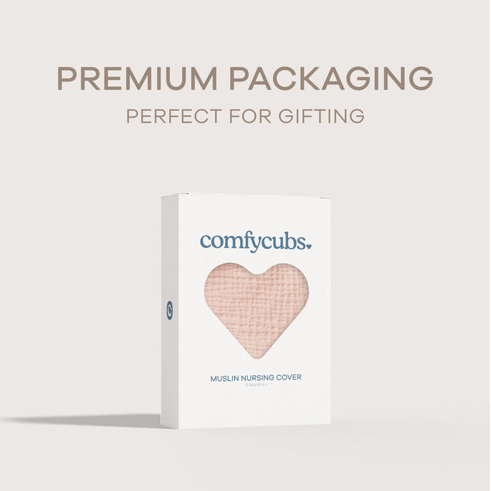 Muslin Nursing Cover by Comfy Cubs - Blush Nursing Covers Comfy Cubs