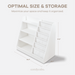 Kids Bookshelf - White Book Shelves Comfy Cubs