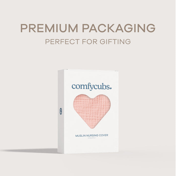 Muslin Nursing Cover by Comfy Cubs - Lace Nursing Covers Comfy Cubs