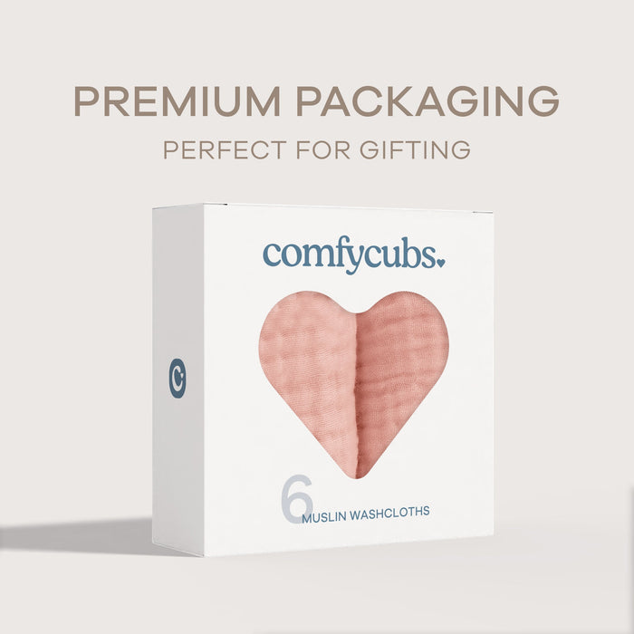 Muslin Washcloths by Comfy Cubs - Lace Washcloths Comfy Cubs