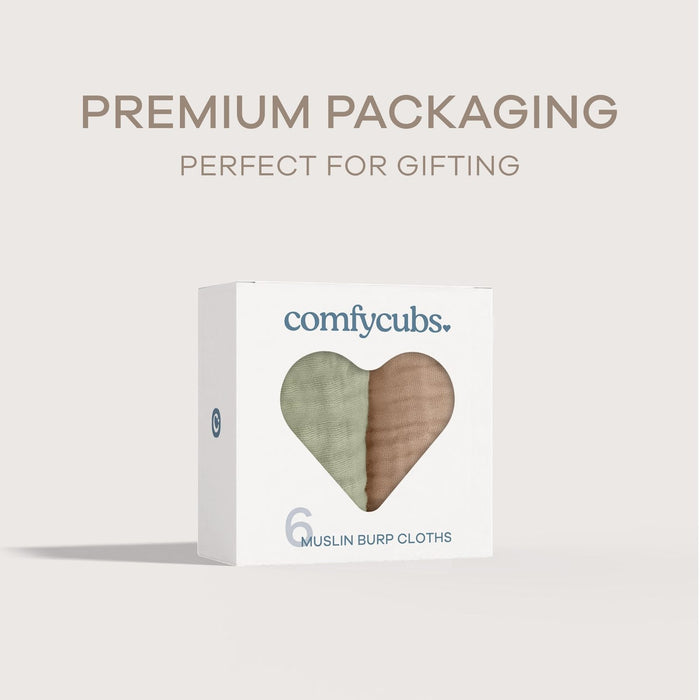 Muslin Burp Cloths by Comfy Cubs - Multicolor Muslin Burp Cloths Comfy Cubs