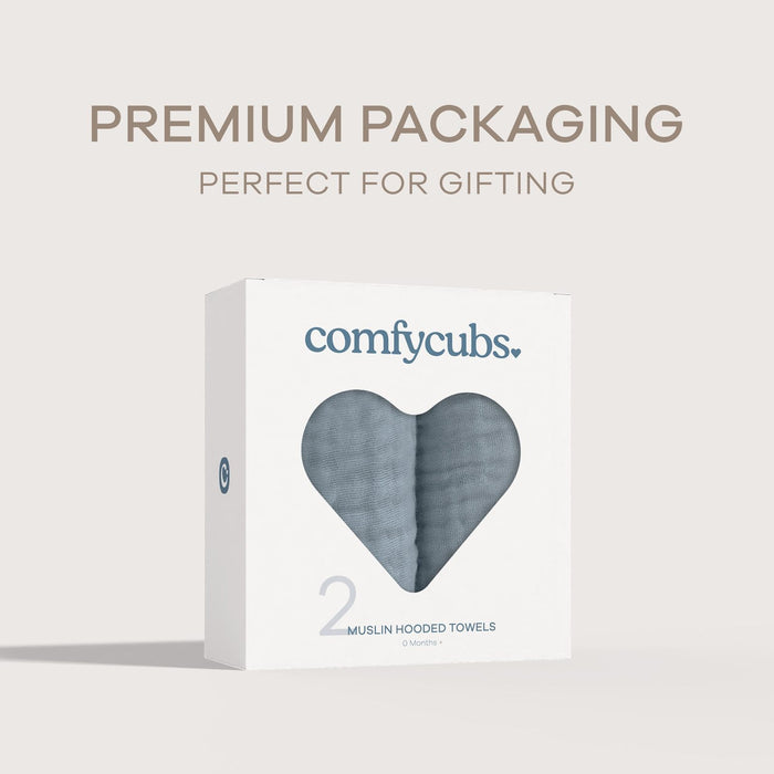 Baby Hooded Towels by Comfy Cubs - Pacific Blue Hooded Towels Comfy Cubs