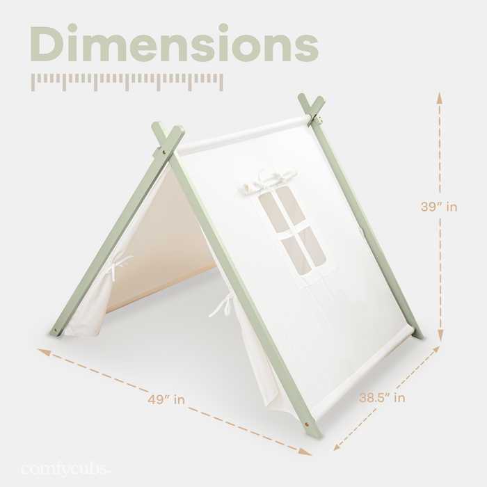 Kids Indoor Play Tent by Comfy Cubs - Sage Comfy Cubs