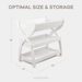 Baby Changing Table by Comfy Cubs - White Changing Table Comfy Cubs