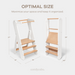 Kids Step Stool for Ages 3+ in White Step Stool Comfy Cubs
