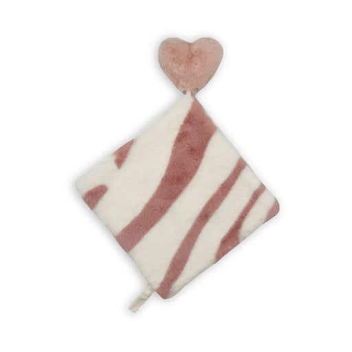 RITZ BABY FUZZY BLANKET ZEBRA DESIGN LOVEY . PINK BLANKETS RITZ