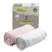 2PK PORTABLE CRIB SHEET PINK