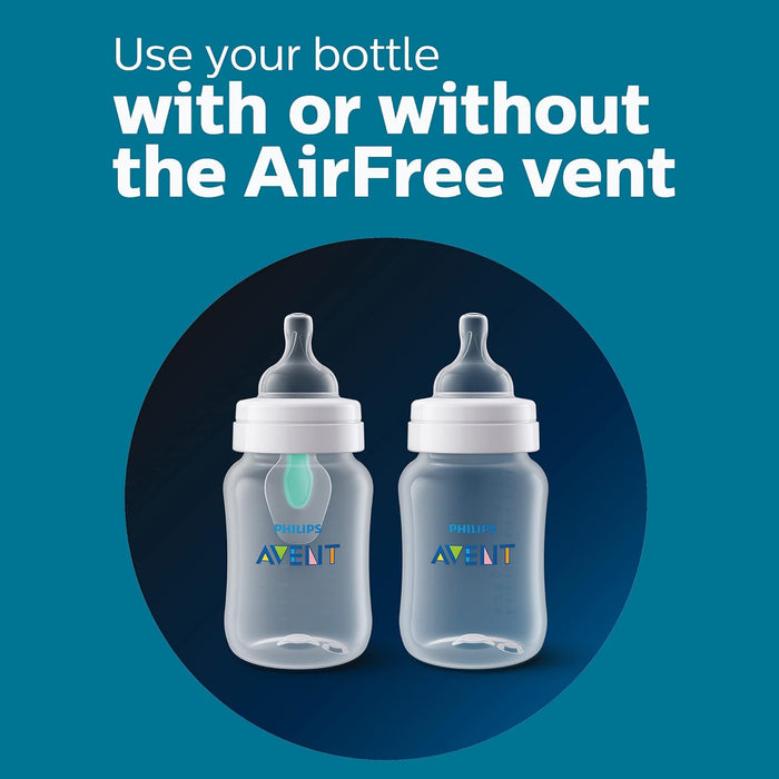 PHILIPS AVENT ANTI-COLIC BABY BOTTLE WITH AIRFREE VENT, 9OZ, SCY703/91, 1PK FEEDING AVENT