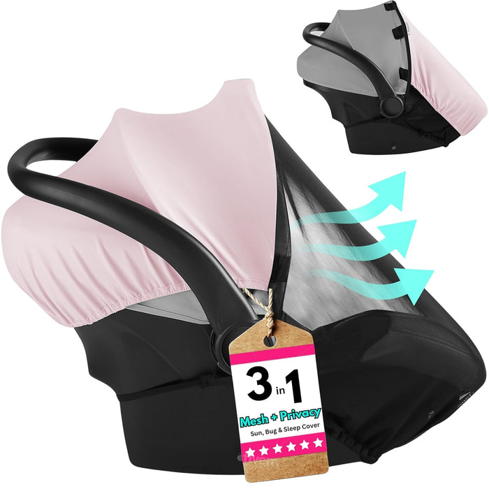 Universal Canopy Convertible Car Seat Sun Shade SWANOO 3-IN-1 CAR