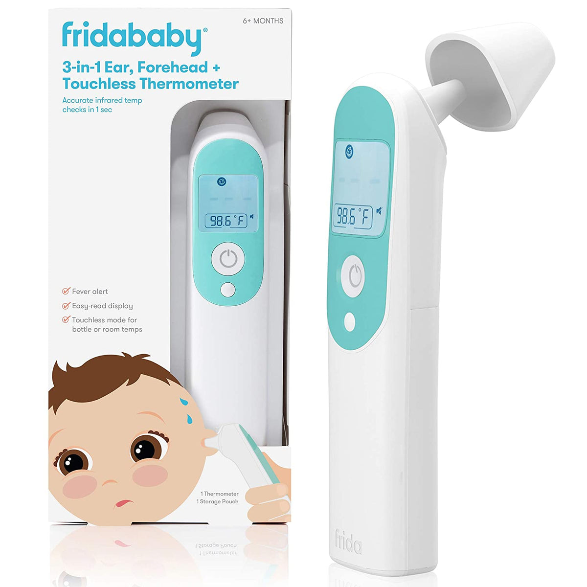 FRIDA BABY 3-IN-1 EAR AND FOREHEAD INFRARED THERMOMETER — Little Luxury