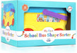 PLAKIDIZ SHAPE MY FIRST SCHOOL BUS SHAPE SORTER, 16 COLORFUL SHAPES