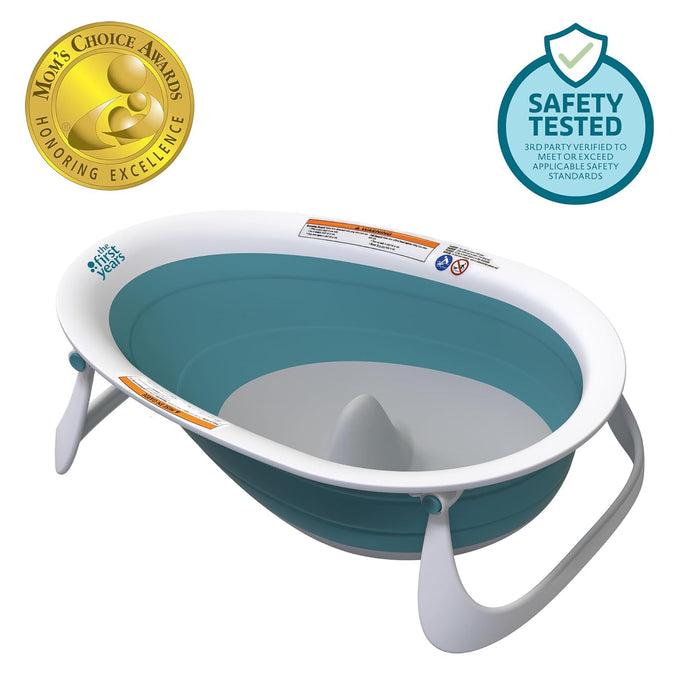 THE FIRST YEARS SURE COMFORT COLLAPSIBLE BABY BATHTUB - 2-POSITION GROW WITH ME DESIGN