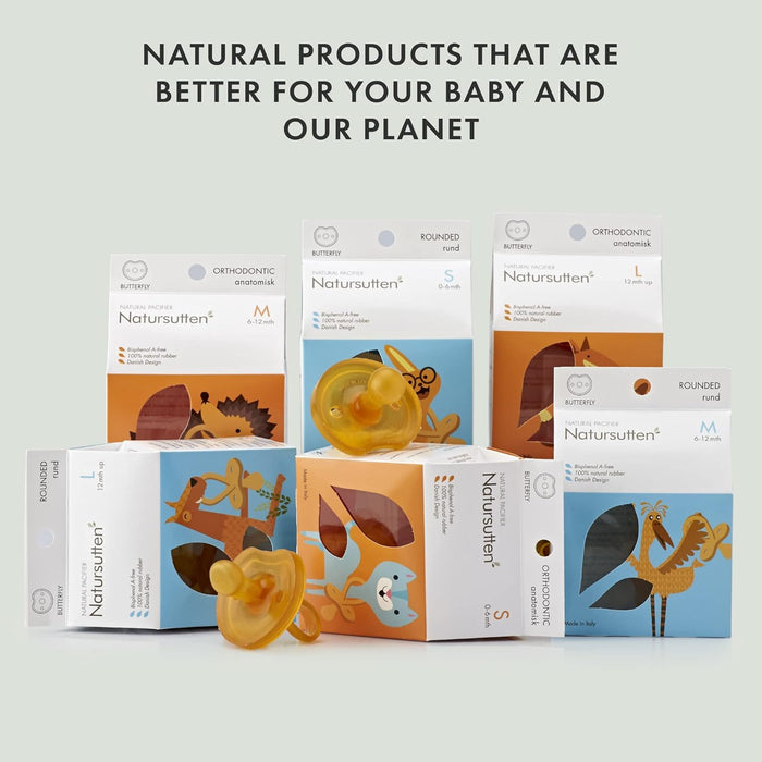 NATURSUTTEN BPA FREE 100% NATURAL RUBBER PACIFIER PACIFIER NATURSUTTEN