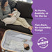 BOPPY PORTABLE BABY BASSINET - LIGHTWEIGHT, LOW, FOLD-FLAT TRAVEL BASSINET WITH MESH SIDES BASSINET BOPPY