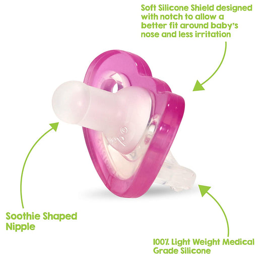 JOLLYPOP PACIFIER PINK 0-3M