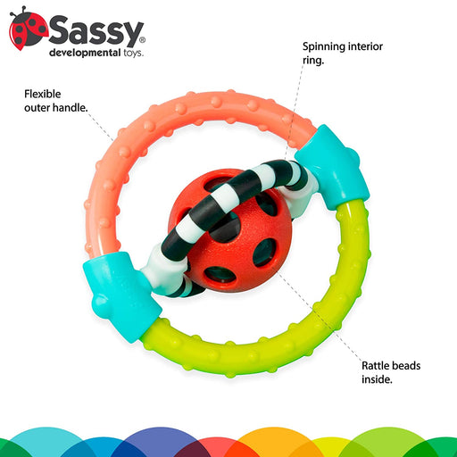 SPIN AND CHEW FLEX RING RATTLE