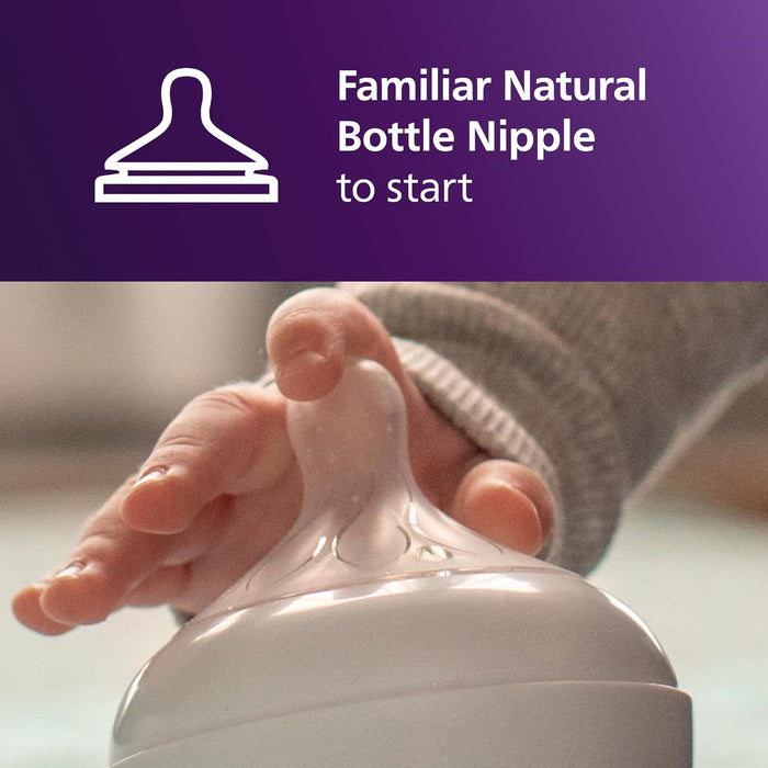 PHILIPS AVENT NATURAL TRAINER CUP WITH EXTRA FAST FLOW NATURAL RESPONSE NIPPLE (FLOW 5) AND SOFT SPOUT, 5OZ BOTTLE ACCESORIES AVENT