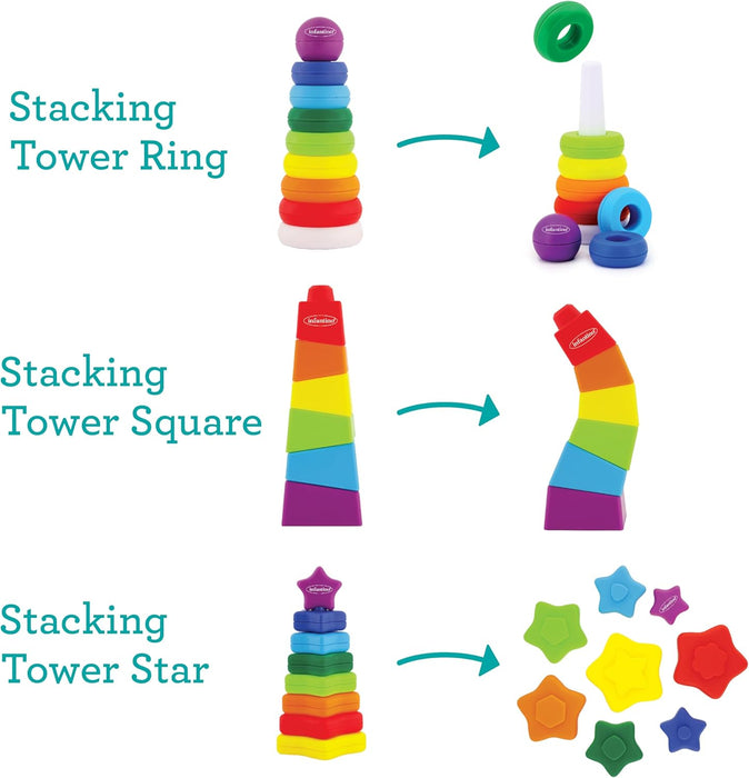 PLAYKIDIZ RAINBOW STACKERS TRIO SET - 23 PCS