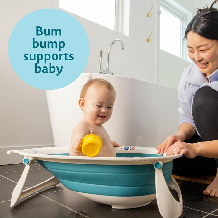 THE FIRST YEARS SURE COMFORT COLLAPSIBLE BABY BATHTUB - 2-POSITION GROW WITH ME DESIGN
