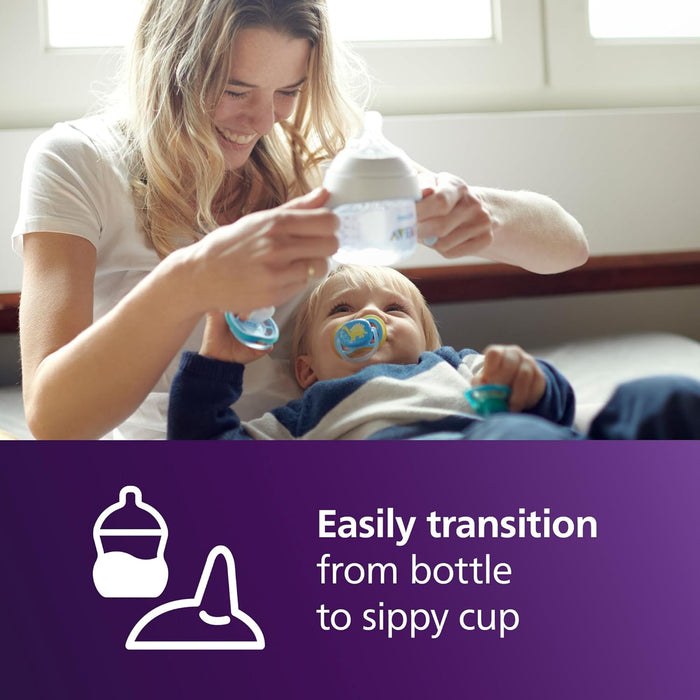PHILIPS AVENT NATURAL TRAINER CUP WITH EXTRA FAST FLOW NATURAL RESPONSE NIPPLE (FLOW 5) AND SOFT SPOUT, 5OZ BOTTLE ACCESORIES AVENT