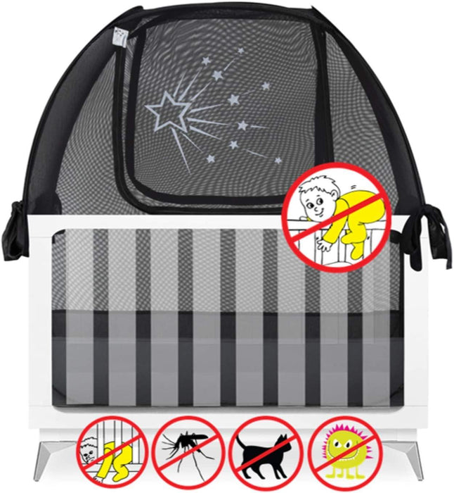 crib tent safety AUSSIE COT POP UP CRIB SAFETY TENT — Little Luxury