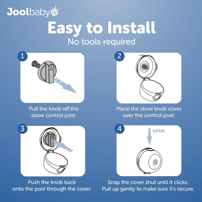 JOOL BABY CLEAR STOVE KNOB COVERS 5PK