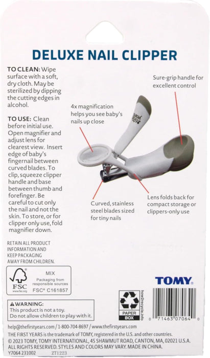 THE FIRST YEARS AMERICAN RED CROSS DELUXE NAIL CLIPPER WITH MAGNIFIER