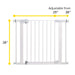 SAFETY 1ST EASY INSTALL AUTO-CLOSE GATE - WHITE