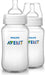 PHILIPS AVENT ANTI-COLIC BABY BOTTLES, 11OZ, WITH FLOW 3 NIPPLES, 3M+, 2PK FEEDING AVENT