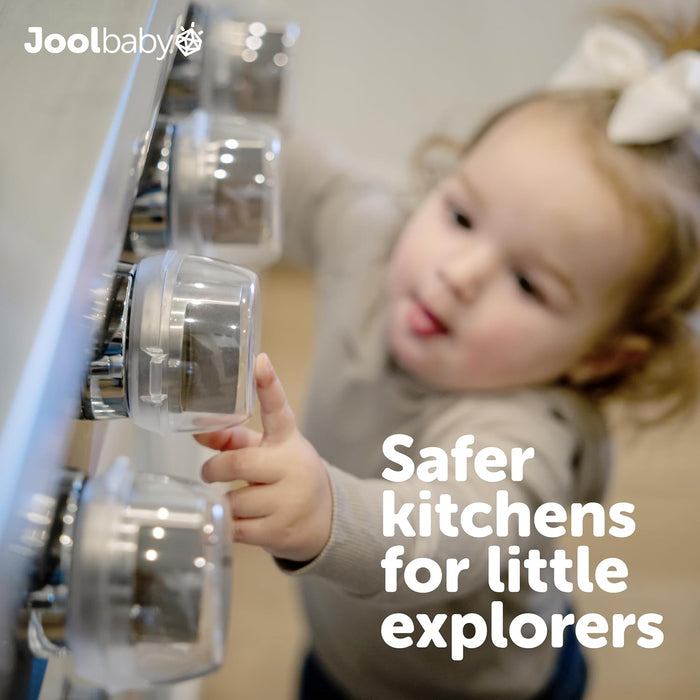 JOOL BABY CLEAR STOVE KNOB COVERS 5PK