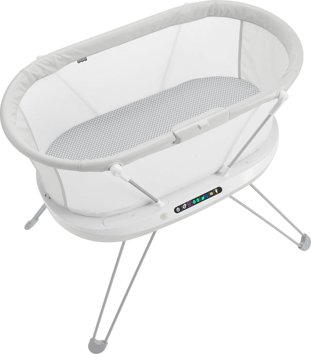 FISHER-PRICE BABY BEDSIDE SLEEPER LUMINATE BASSINET WITH SOUND DETECTION PLUS CUSTOMIZABLE LIGHTS MUSIC AND SOUNDS FOR NEWBORNS 0+ MONTHS