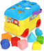 PLAKIDIZ SHAPE MY FIRST SCHOOL BUS SHAPE SORTER, 16 COLORFUL SHAPES