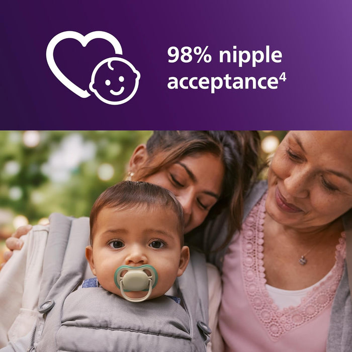 PHILIPS AVENT ULTRA AIR PACIFIER 6-18M, BEIGE/DAWN 2PK PACI AVENT