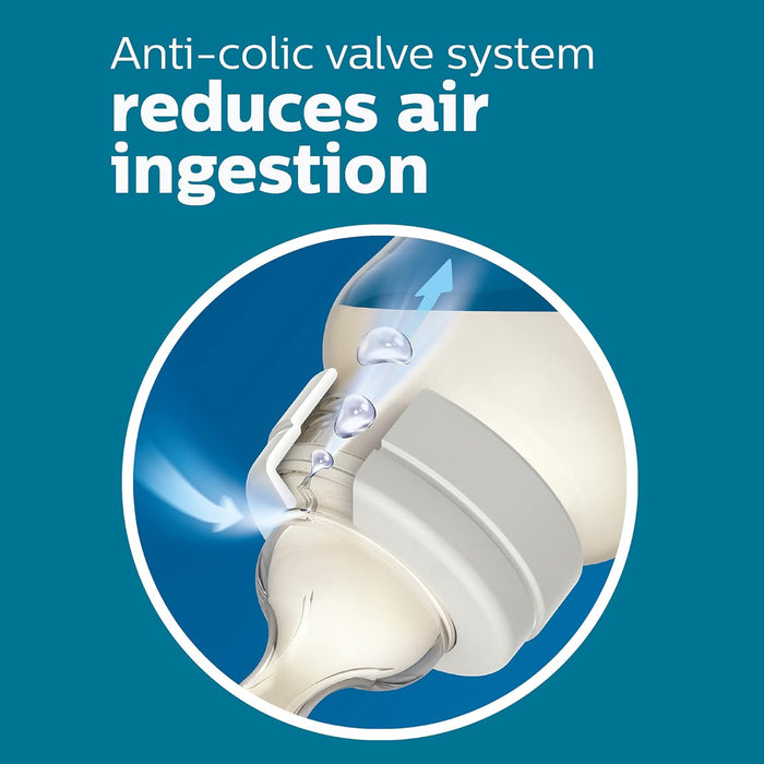 PHILIPS AVENT ANTI-COLIC BABY BOTTLES, 11OZ, WITH FLOW 3 NIPPLES, 3M+, 2PK FEEDING AVENT