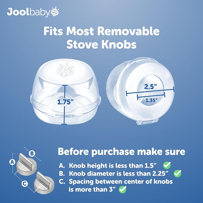 JOOL BABY CLEAR STOVE KNOB COVERS 5PK