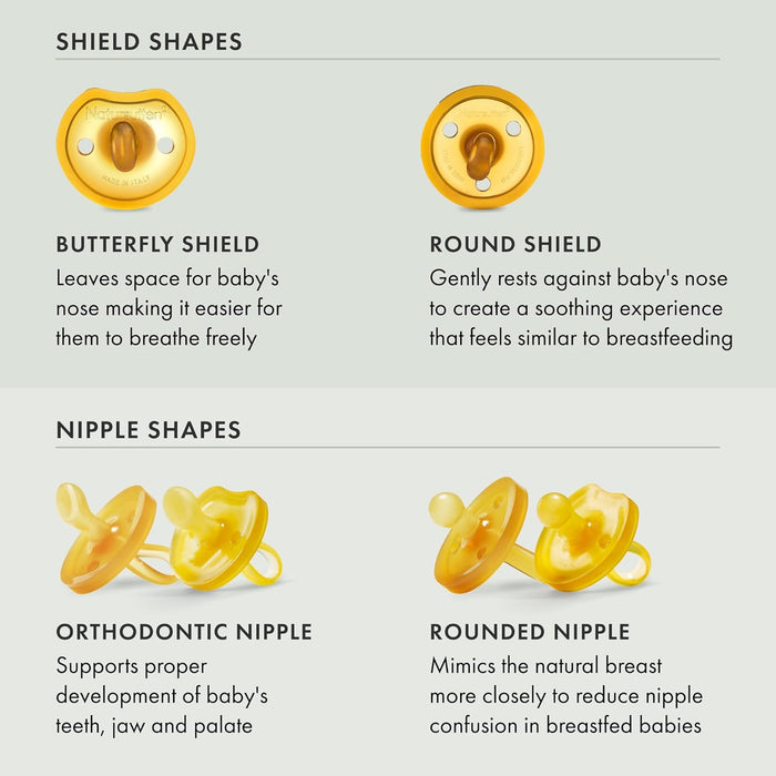 NATURSUTTEN BPA FREE 100% NATURAL RUBBER PACIFIER PACIFIER NATURSUTTEN