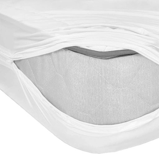 ABSTRACT PLASTIC MATTRESS COVER ZIPPERED 24" X 38" X 7"